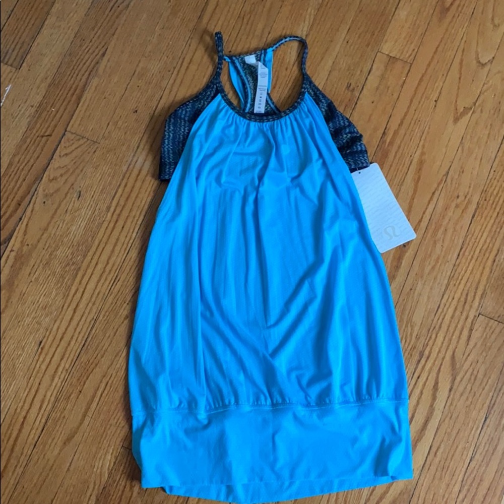 Sport bra with shirt attached